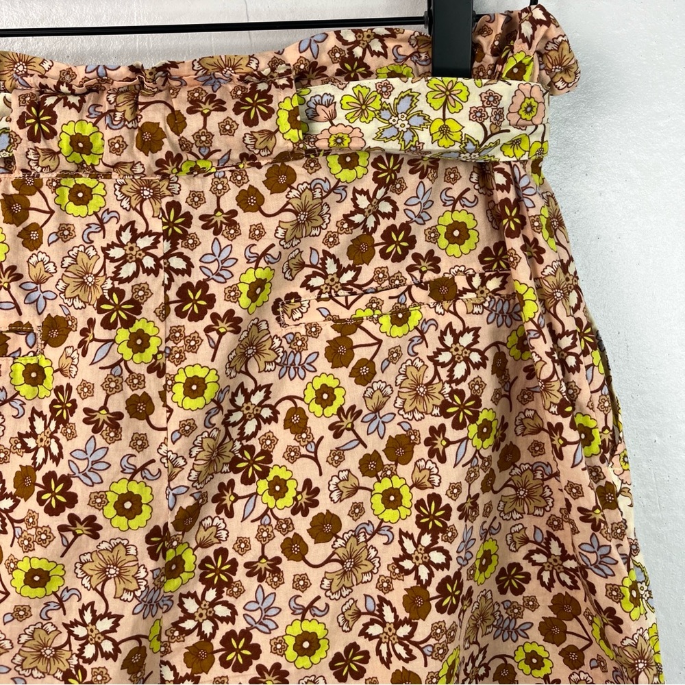 Scotch & Soda Organic Cotton Floral Print Waist Tie Shorts Sz XS - Picture 7 of 10